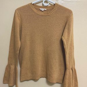 Mustard bell sleeve sweater